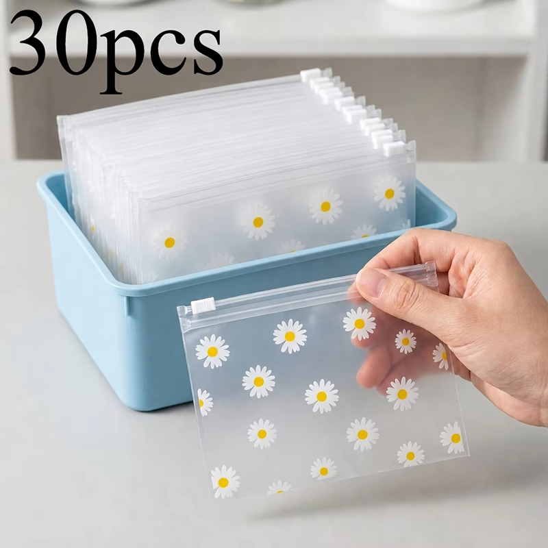 Print Daisy Frosted Zipper Bag - đánh giá và giá Travel Accessories Jewelry