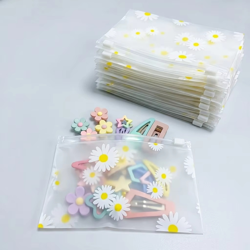 Print Daisy Frosted Zipper Bag - đánh giá và giá Travel Accessories Jewelry