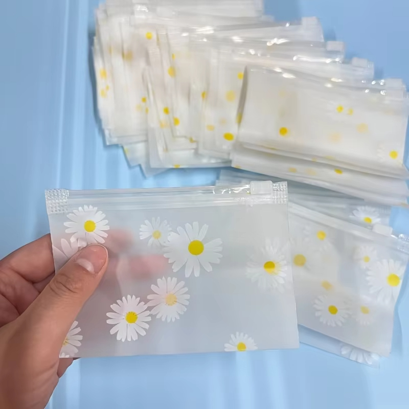 Print Daisy Frosted Zipper Bag - đánh giá và giá Travel Accessories Jewelry