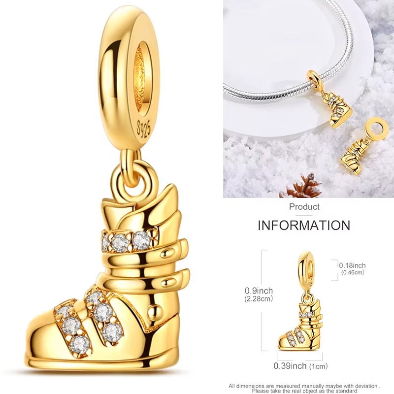 925 Sterling Silver Charm Bead - đánh giá và giá Travel Accessories Jewelry