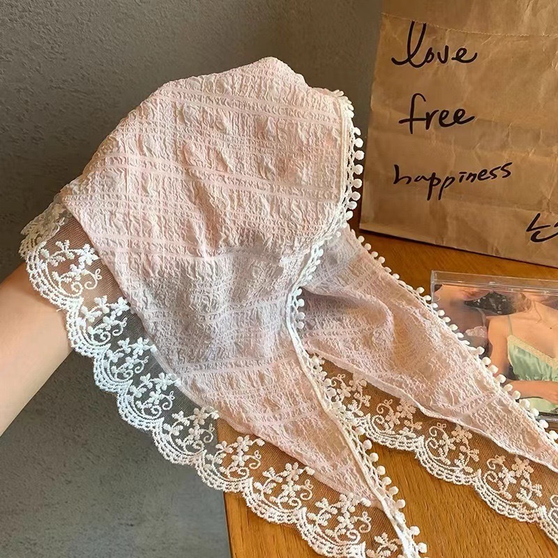 Fashion Lace Triangle Headscar - đánh giá và giá Travel Accessories Aesthetic