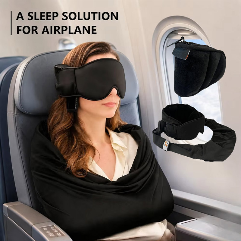 3-in-1 Airplane Sleep Kit Memo - đánh giá và giá Travel Accessories Long Flight