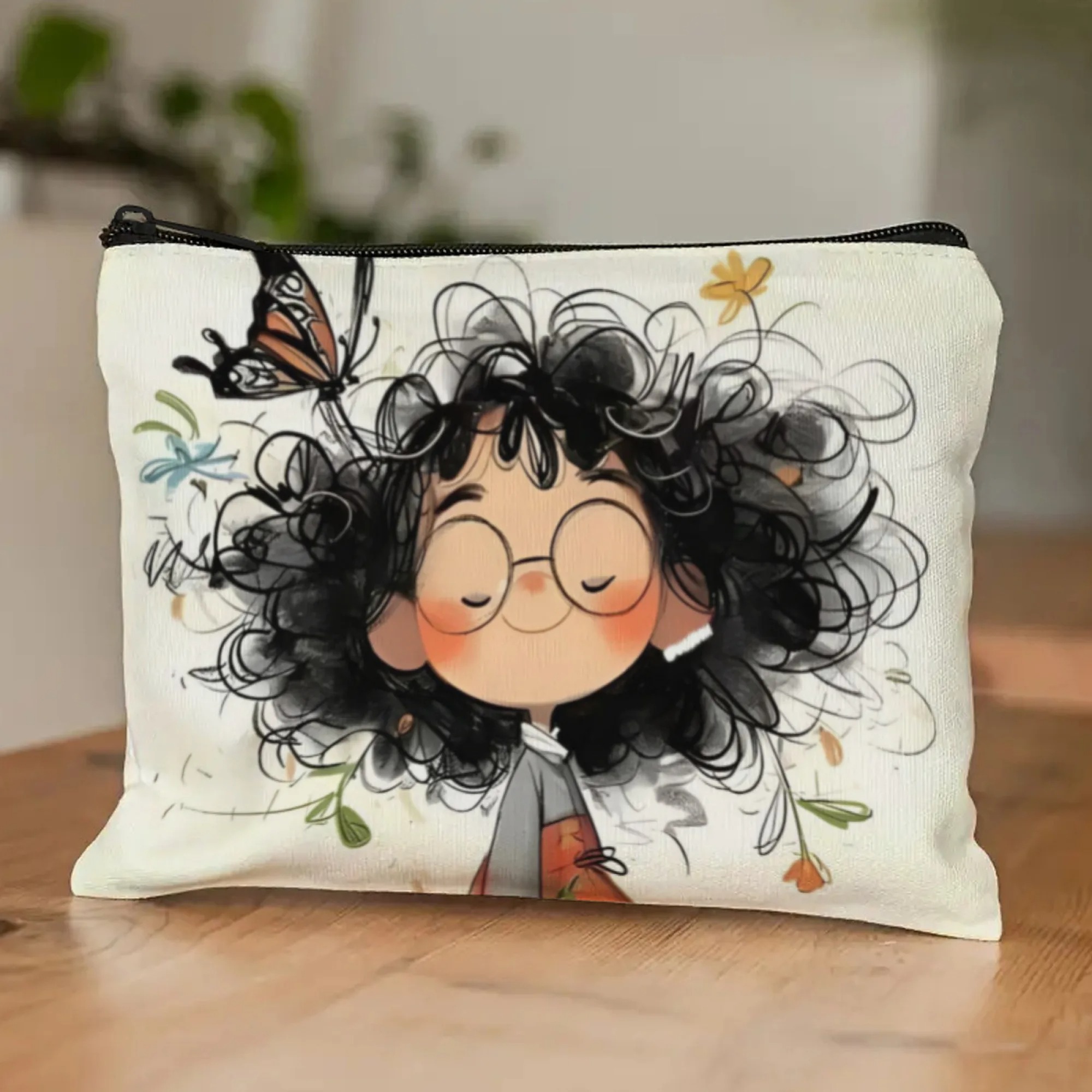 Cartoon Girl Makeup Bag Zipper - đánh giá và giá Travel Accessories Organizer Bag