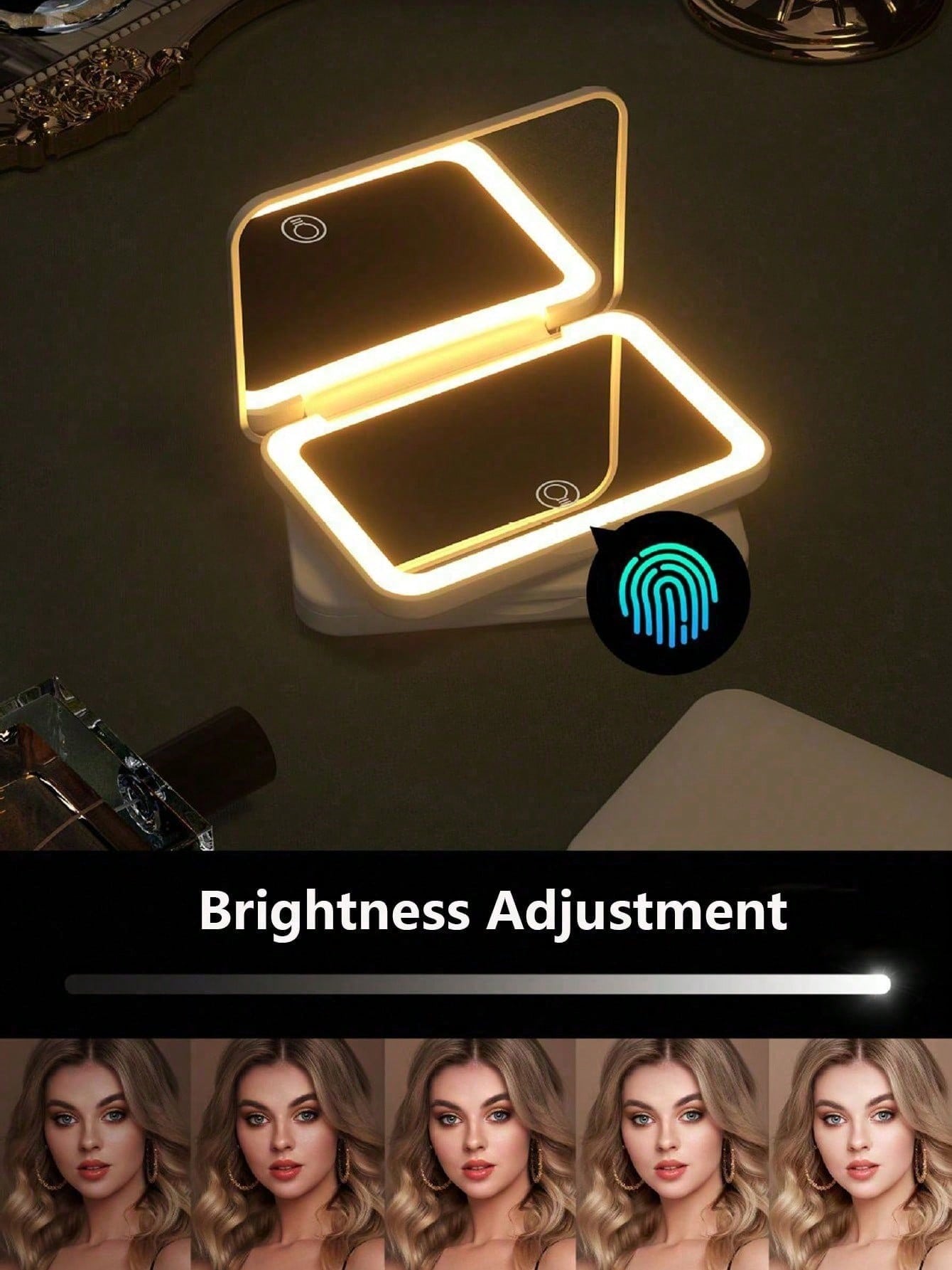 LED Makeup Mirror With Touch S - đánh giá và giá Travel Accessories As Gifts